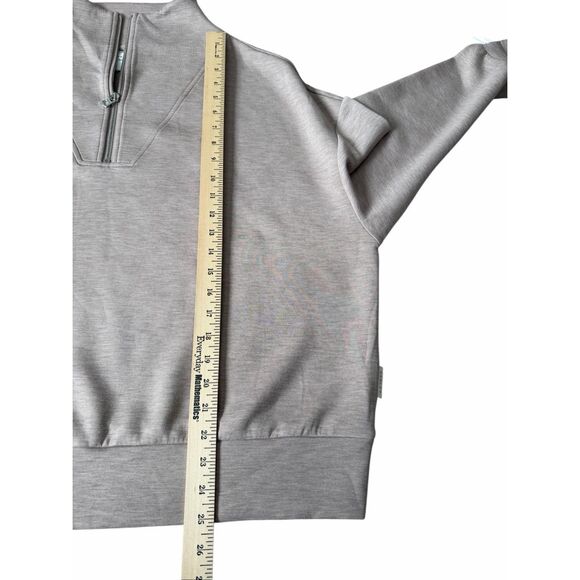 NWOT VARLEY Set Double Soft The Wide Leg Pant 28" Hawley Half Zip Sweat XL Taupe - Picture 15 of 16